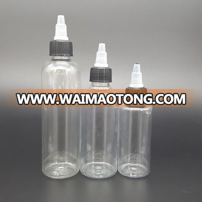 new designed twist cap pen shape unicorn bottle 30ml 50ml 60ml 100ml 120ml pet bottles plastic bottle twist caps